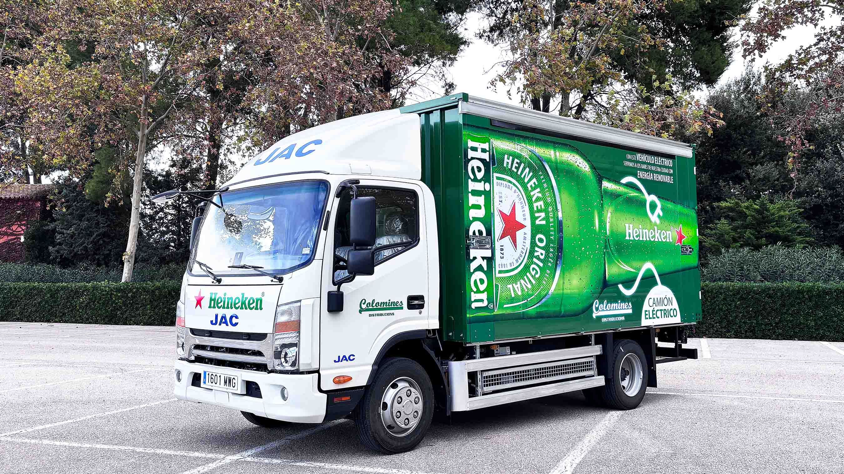 Heineken refuerza su flota con camiones eléctricos iJAC7.5